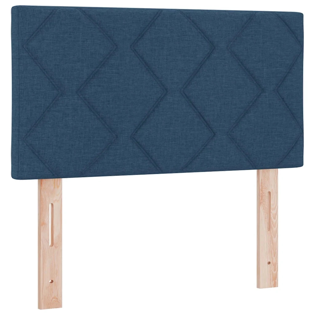 Letto a molle con cuscino con testiera Blu 80 x 200 cm Tessuto 3338957