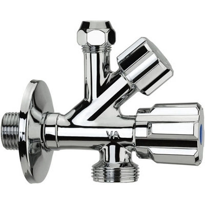 RUBINETTO COMBINATO SOTTOLAVABO - LAVATRICE- 1/2 x 3/4- ALBER- pezzi 1