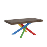 Tavolo allungabile 90x200/304 cm Volta noce telaio 4/B