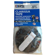 1pz nastro aggrappa rete zanzariera 5 m nero cod:ferx.977