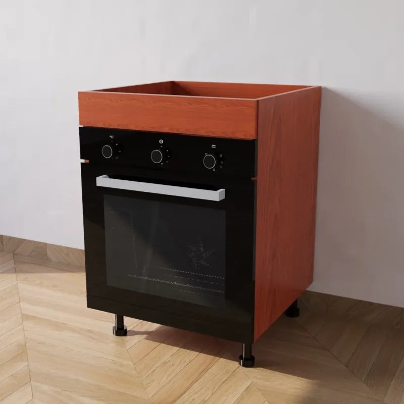 Mobile Base forno il legno L 60 x H 72 x P 55,5 cm in kit colore Ciliegio