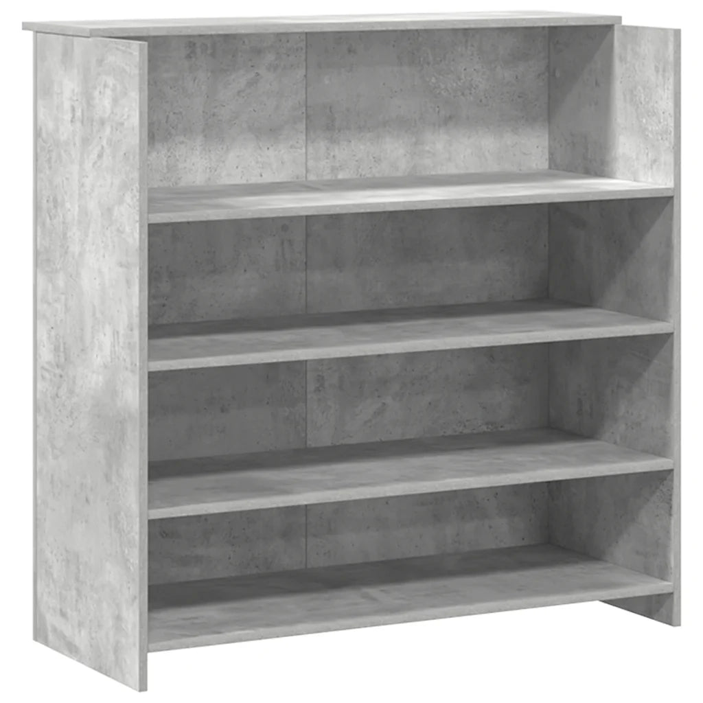 Banco Reception Grigio Cemento 200x50x103,5cm Legno Multistrato 3324181