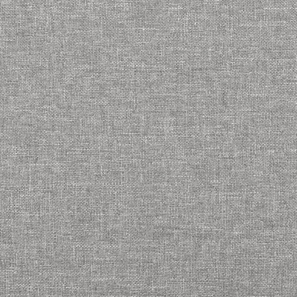 Testiera | Testata Grigio Chiaro 100x7x118/128 cm Tessuto