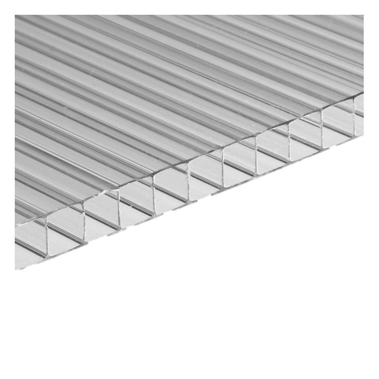 1 Lastra in policarbonato resistente ai raggi UV per serre da giardino (605 x 1210 x 4 mm)