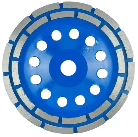Schiaccia 180 mm doppia riga diamantata abrasiva. Adatto per costruzione, ristrutturazione, lisciatura - abrasiva duratura.