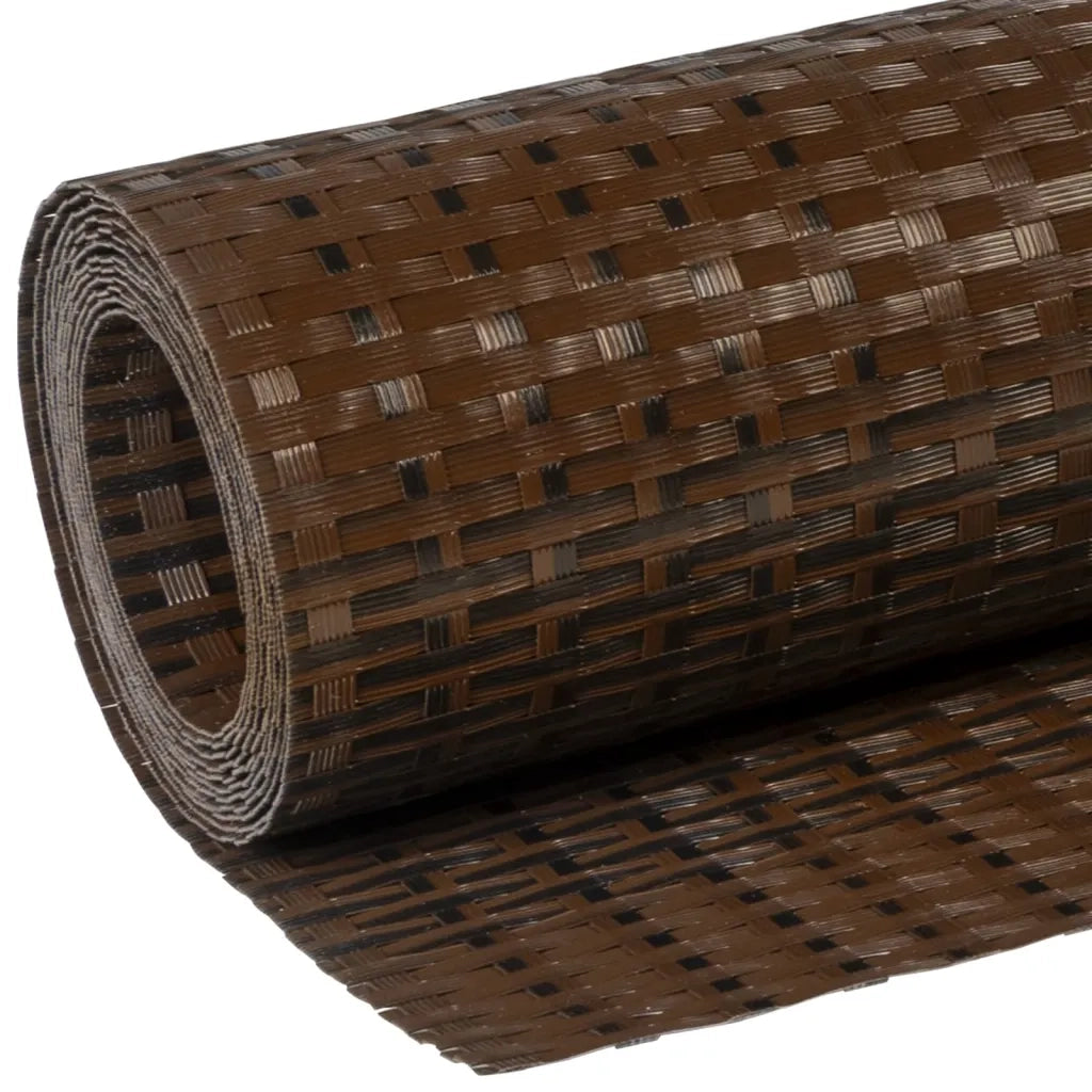 Schermo da balcone | Paravento da Balcone Marrone e Nero 400x80 cm in Polyrattan