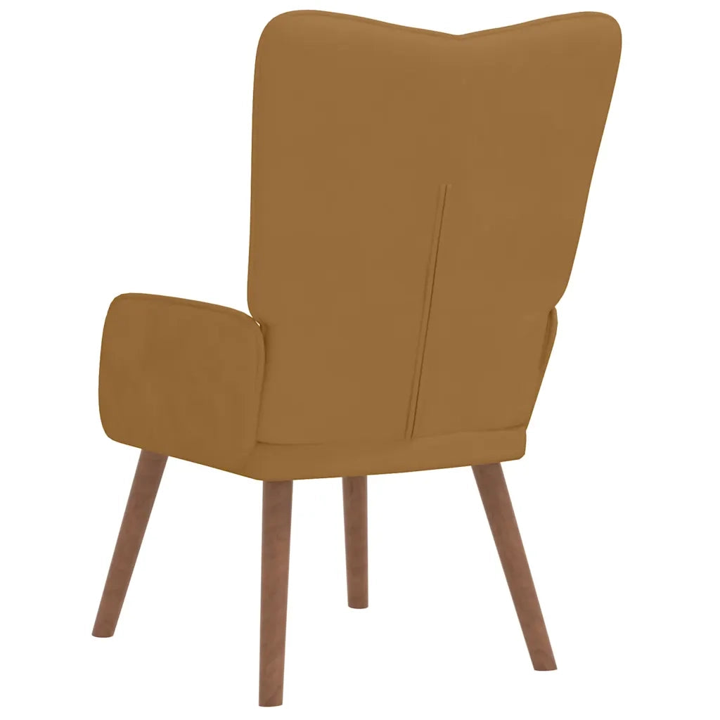 Poltrona Relax Marrone in Velluto 327663