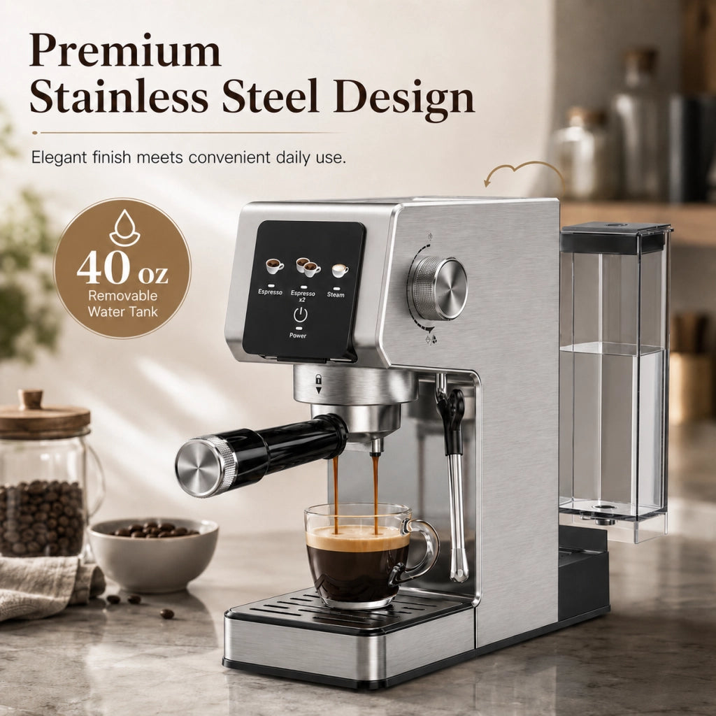 Macchina per caff¨¨ espresso ¨C zephmum ¨C 1350W touchscreen 1.2L