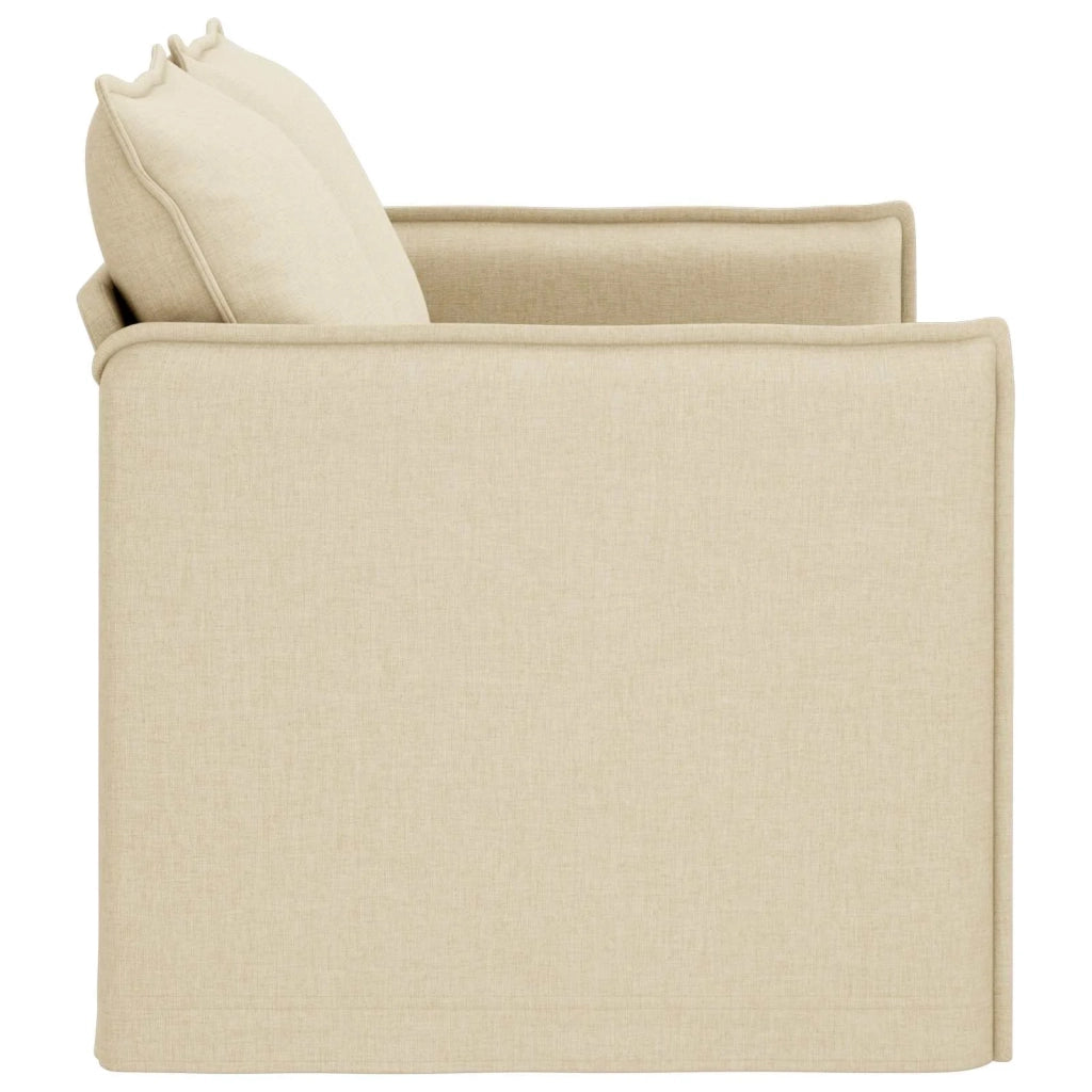 Divano Crema 136 x 82 x 85 cm Tessuto
