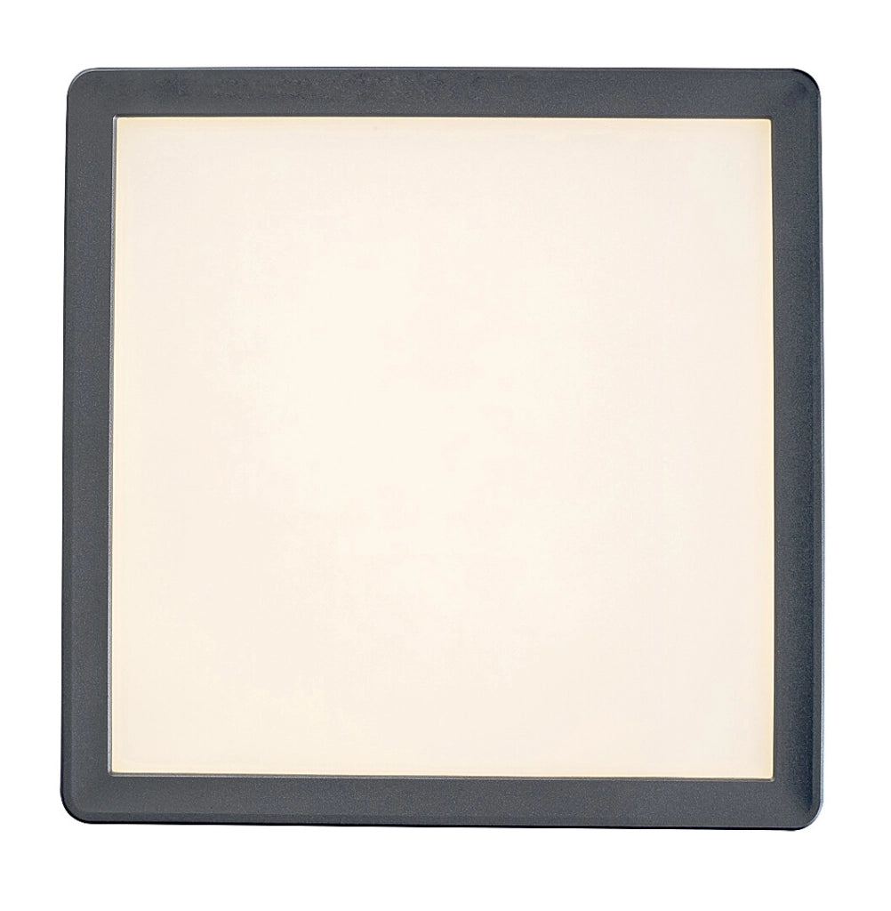Plafoniera bagno LED 15W 25cm quadrata argento IP44