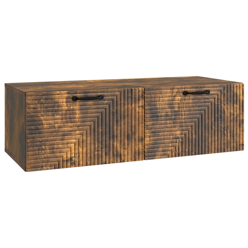 Mobile TV da Muro | Armadietto TV | Mobile Porta TV Rovere Fumo 98 x 41 x 30 cm