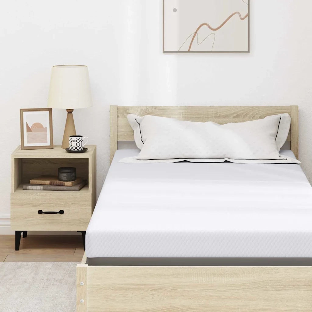 Topper per materasso Bianco 90 x 200 cm Tessuto Jacquard 4106245