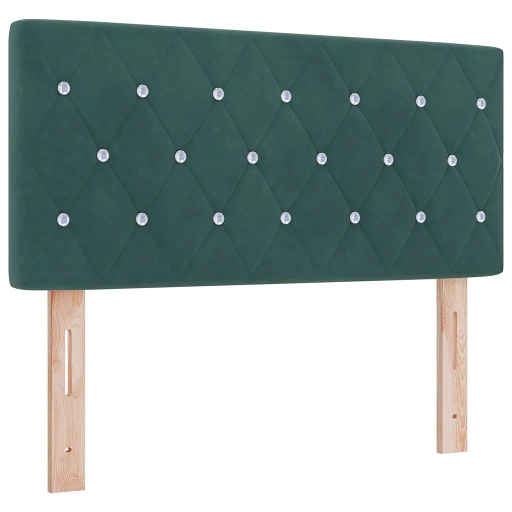 Testiera | Testata Verde Scuro 100 cm Velluto