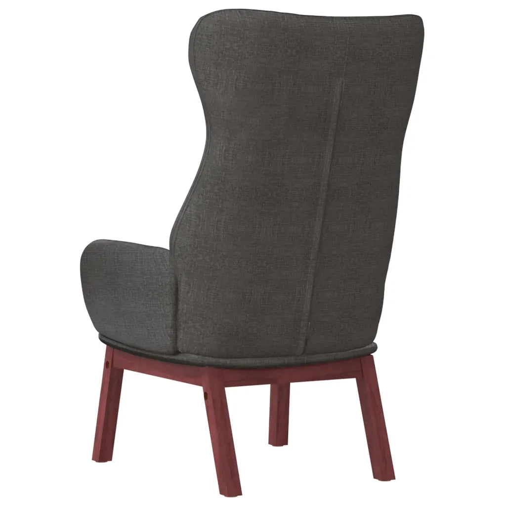 Sedia Relax Grigio Scuro in Tessuto 341269