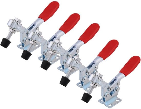 Fermo Posto 5-delig - Rilascio Rapido - Fermo Posto Orizzontale - Attrezzo per Lavorazione Metallo - Capacità 227 Kg - Progetto Duraturo - Fermo Posto 

o modello: 5-delig 
o capacità di carico: 227 Kg