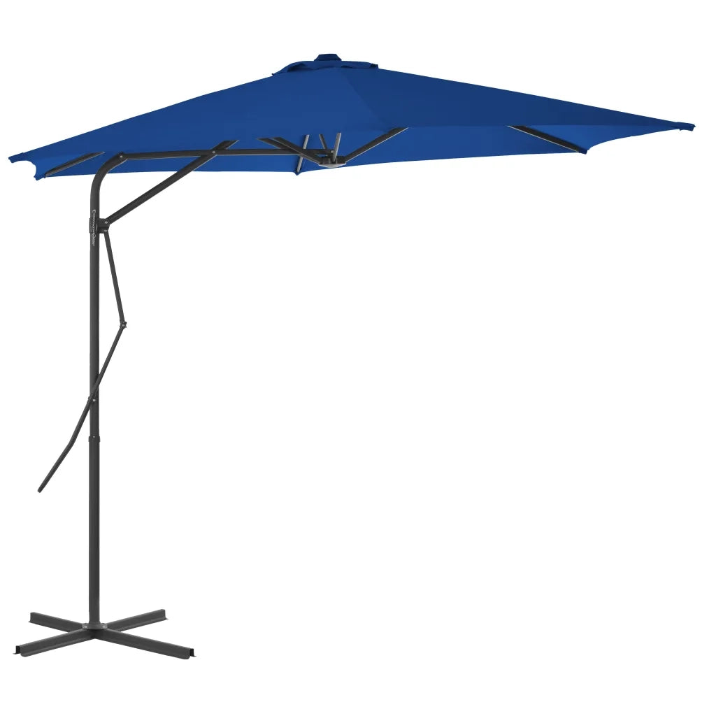 Ombrellone da Giardino con Palo in Acciaio Blu 300x230 cm 312521