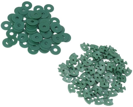 Clip di fissaggio 100 pezzi - Fermo oggetto con forte presa - Clip di fissaggio per serre - Fermo film - Dimensione appropriata 20x20 mm - Clip per contenitore