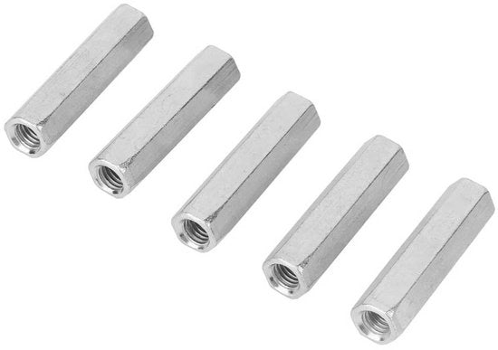 Viti di Connettione a 6 Ghiaccio - Acciaio Inox Verniciato - Viti di Connettione Resistenti allo Sforzo - 5 Pezzi - Resistenti alla Corrosione - Per Macchine e Costruzioni - Viti di Connettione