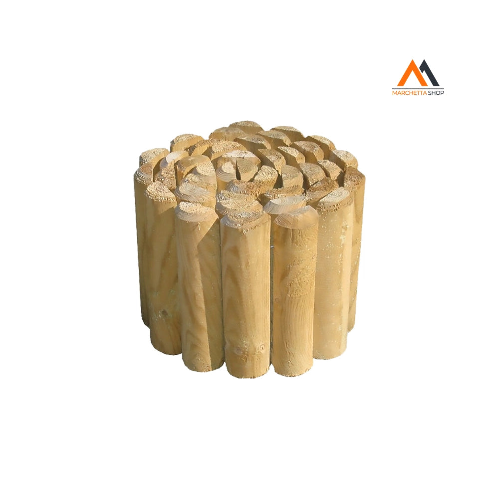 BORDATURA MODULARE IN LEGNO 'ROLLBORDER' sezione 6 x 20 cm -