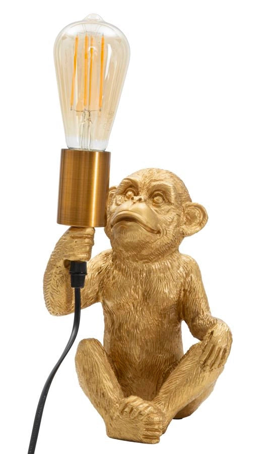 Lampada da Tavolo Monkey 17x14,5x25 cm in Poliresina