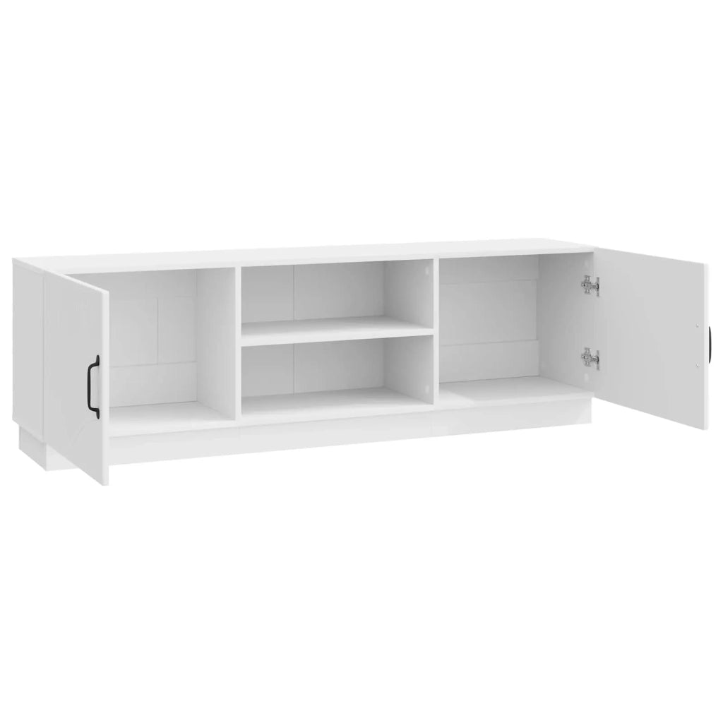 Mobile TV | Armadietto TV | Mobile Porta TV Bianco Lucido 150 x 31 x 47 cm Legno ingegnerizzato