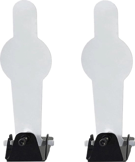 2 Pezzi di Mirino Metallico Resettabile Standard per Airsoft e Pistole BB - Forma Umana