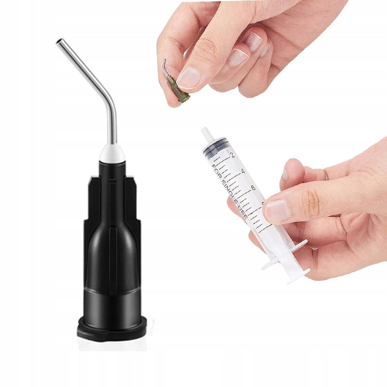 Ago Dosatore 14G Inclinato a 45° 1,55mm – Precisione e Riutilizzabile | Diametro Interno 1,55mm, Esterno 1,83mm