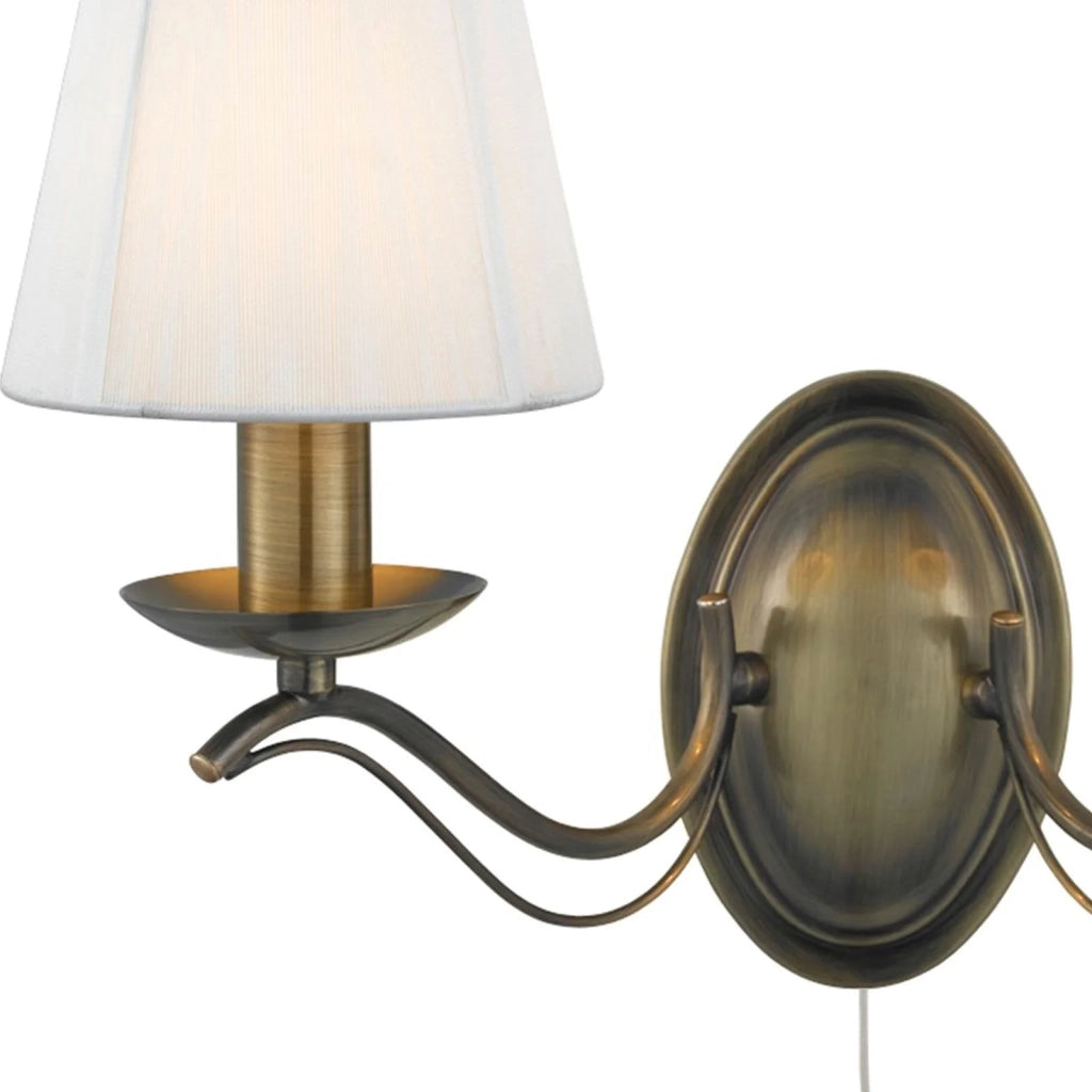 Applique Industrial-Nordico Andretti Acciaio Ottone 2 Luci E14