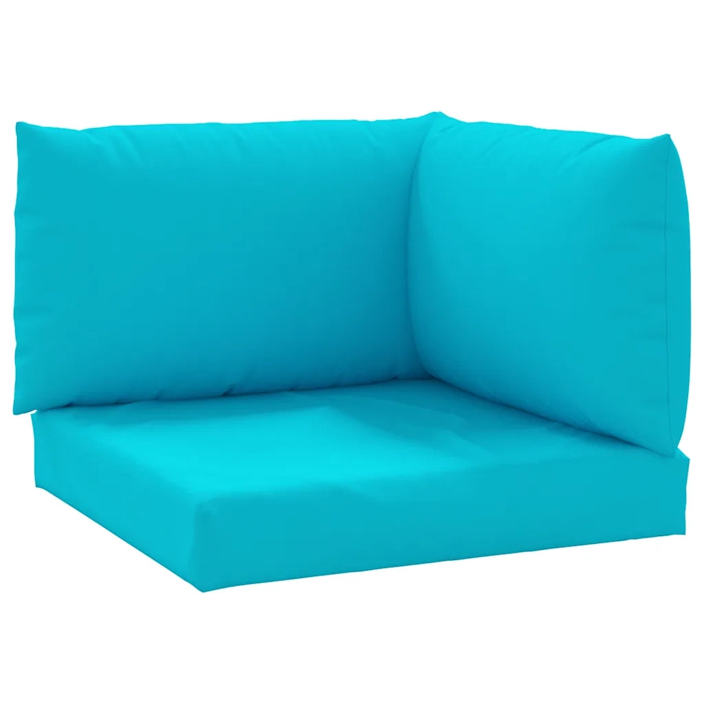 Cuscini per Pallet 3 pz Turchese in Tessuto Oxford 361791