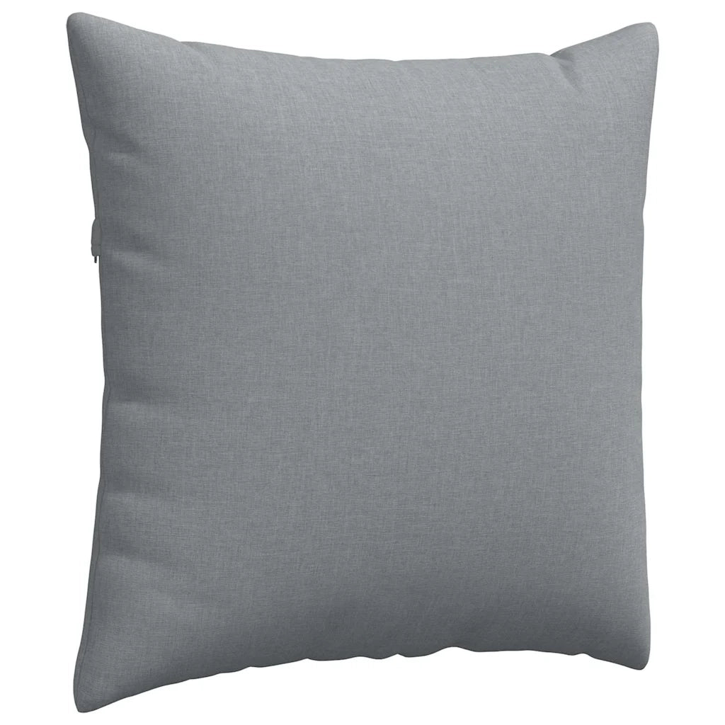 Cuscini da Divano 2 pcs Grigio chiaro 80 x 80 cm Tessuto 42014040