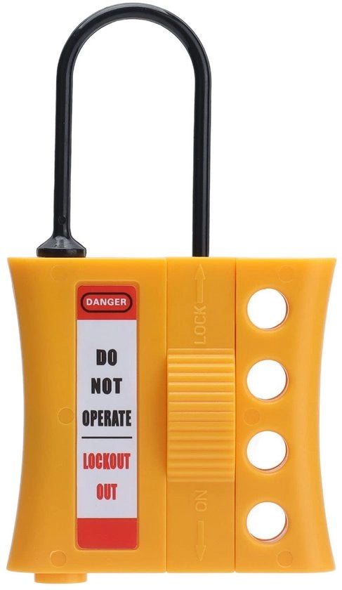 Serratura di sicurezza Loto - Isolamento - 4 fori per chiavi da 3-6 mm - Ideale per isolanti - Nylon e ABS