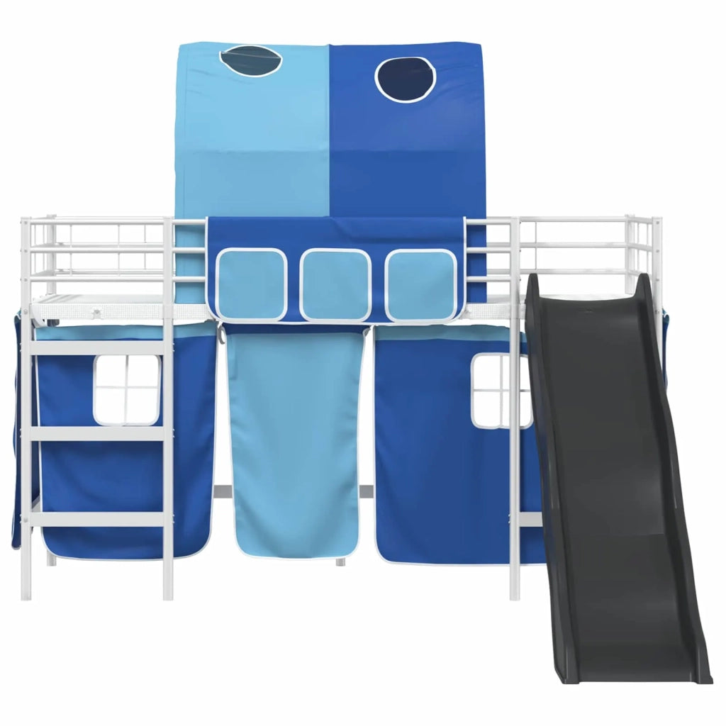 Struttura del letto loft per bambini Bianco e Blu 100 x 190 cm 42020861