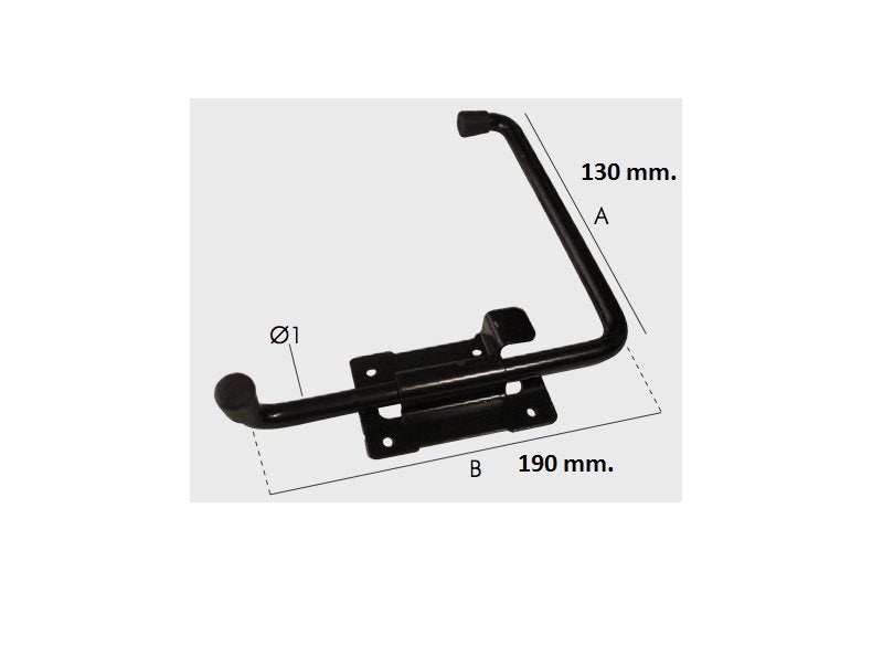 Fermapersiane piemonte anta esterna destra e sinistra blocca ferma imposta ferro