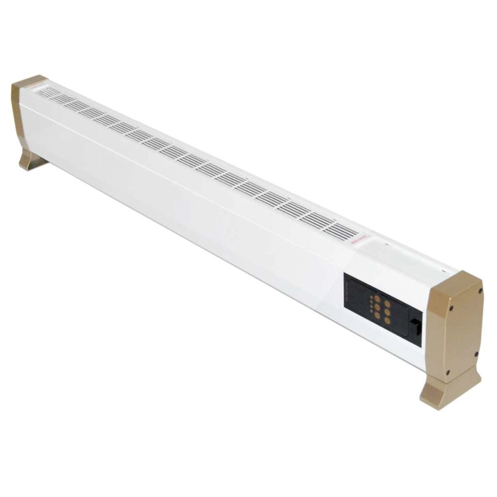Termoconvettore Elettrico 1800w Ultra Sottile Con Telecomando Mpc Alacant 1800w Installazione a Pavimento Struttura In Metallo Bianco Riscaldamento Silenzioso a Convezione Naturale