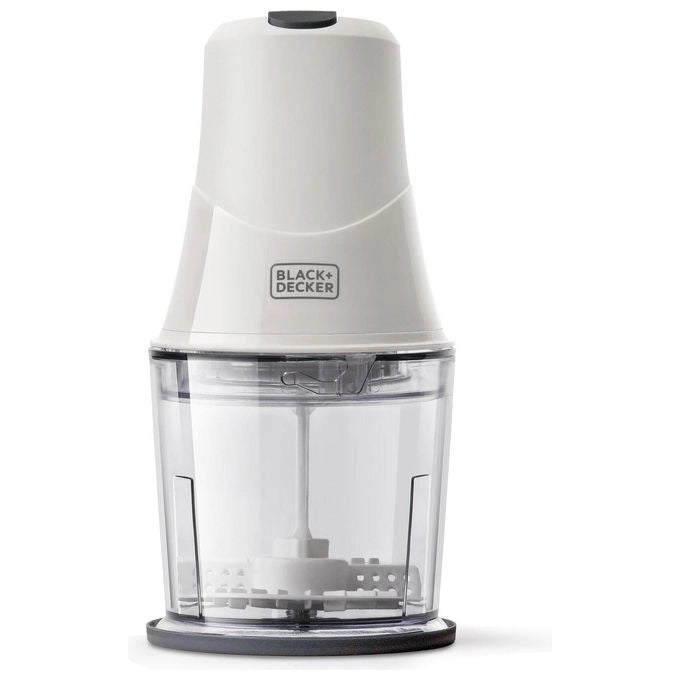 Black and Decker BXCH260E Tritatutto 260W 0.5 L 2 Velocita' Lame Acciaio Inox Lavabile in Lavastoviglie colore Bianco