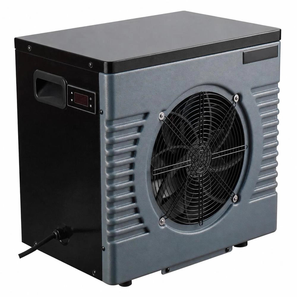 Pool Heat Pump 4920 W, Electric Pool Heater For Above-ground Pools Up To 18 M³, Max. COP 5.29, Low Noise, Residual Current Circuit Breaker, Heating Temperature 15–40 °C, Heating & Cooling Mode, Heat Exchanger