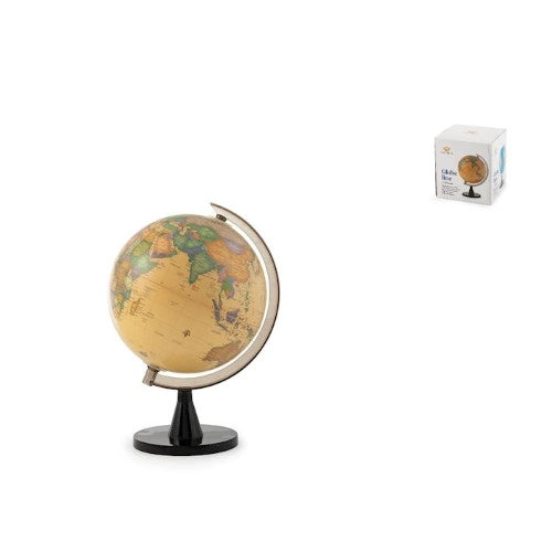 Globo mappamondo girevole con base in plastica 10.5cm