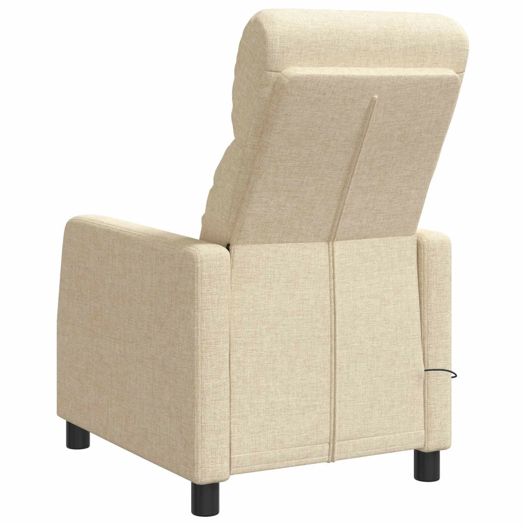 Poltrona Massaggiante Crema Tessuto 42035104