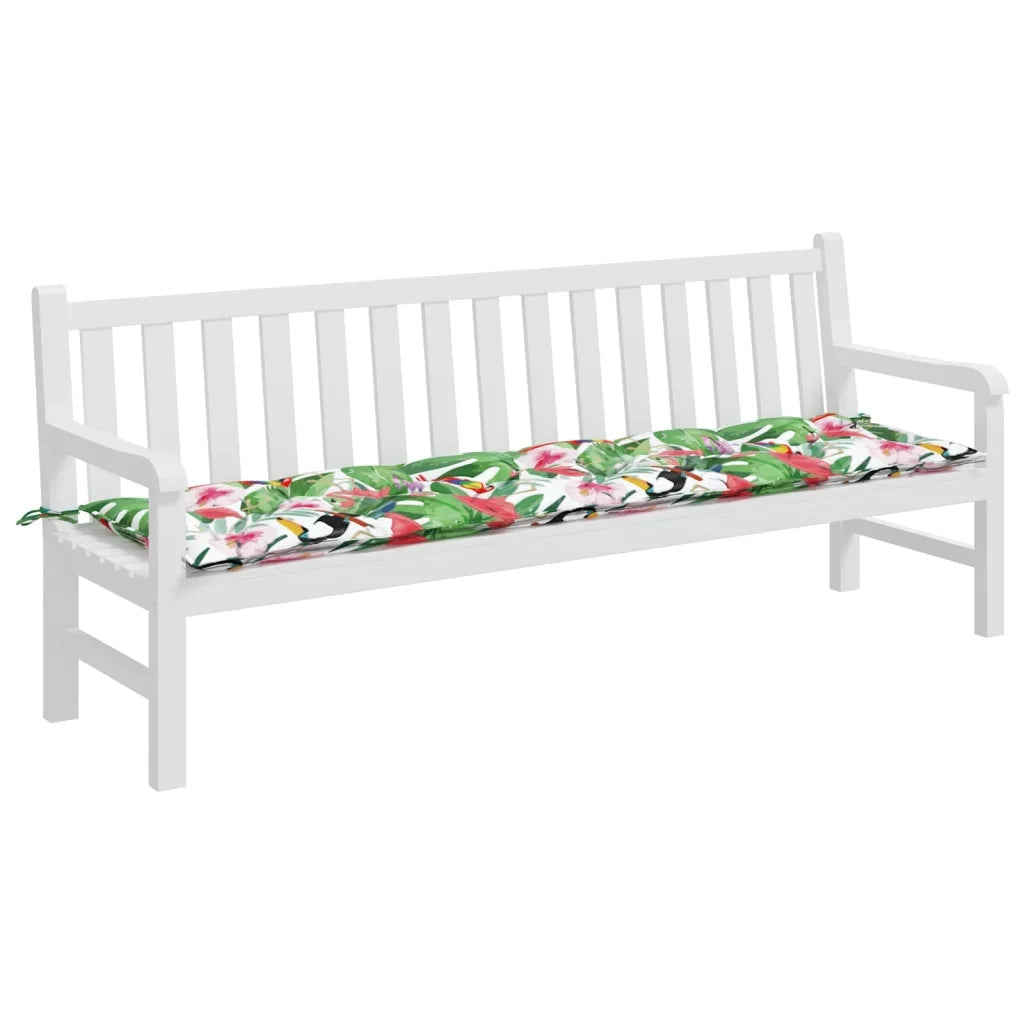Cuscino per Panca da Giardino-Cuscini per panchina da esterno Multicolore 200x50x7cm in Tessuto