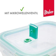 Porta vetrata rettangolare - 370 ml - resistente fino a 400 °C