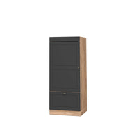 Vicco Set mobili bagno Antracite-oro 60 cm