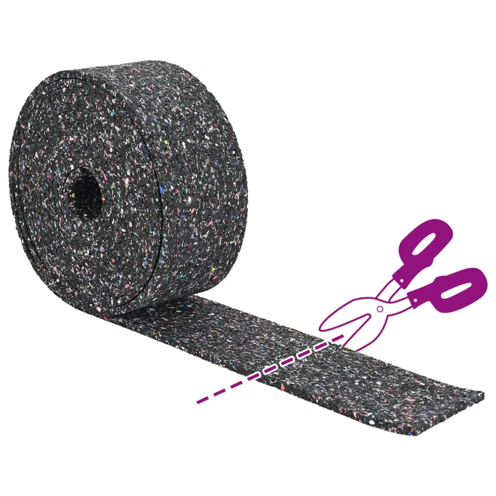 Rotolo di Granulato in Gomma Nero 200 x 8 x 0,6 cm Gomma 42027265