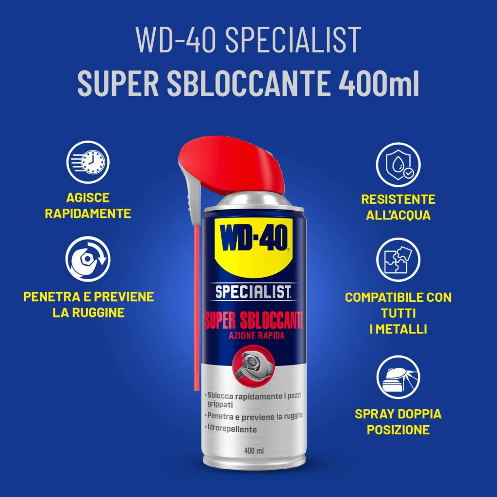 Super Sbloccante Wd 40 Specialist 400 ml 3 Pezzi