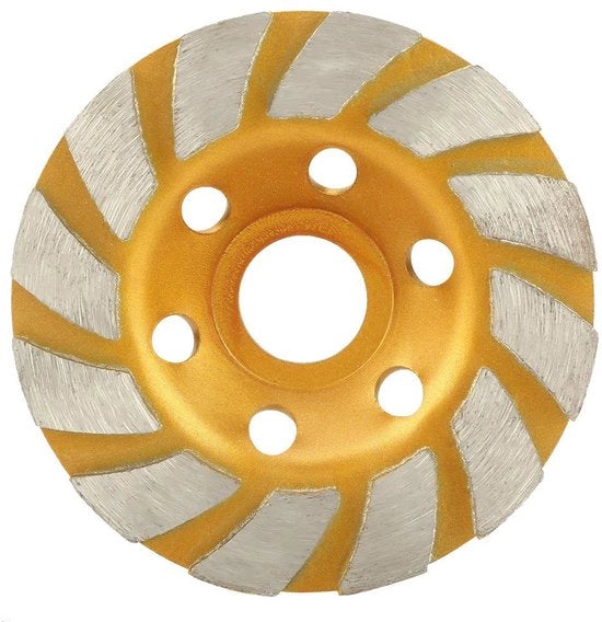 Segmetslijpschijf 100 mm - Elevata prestazione di affilatura - Strumento per levigare - Per calcestruzzo/granito/pietra naturale - Resistente all'usura - Liscia facilmente - Discoscruditori