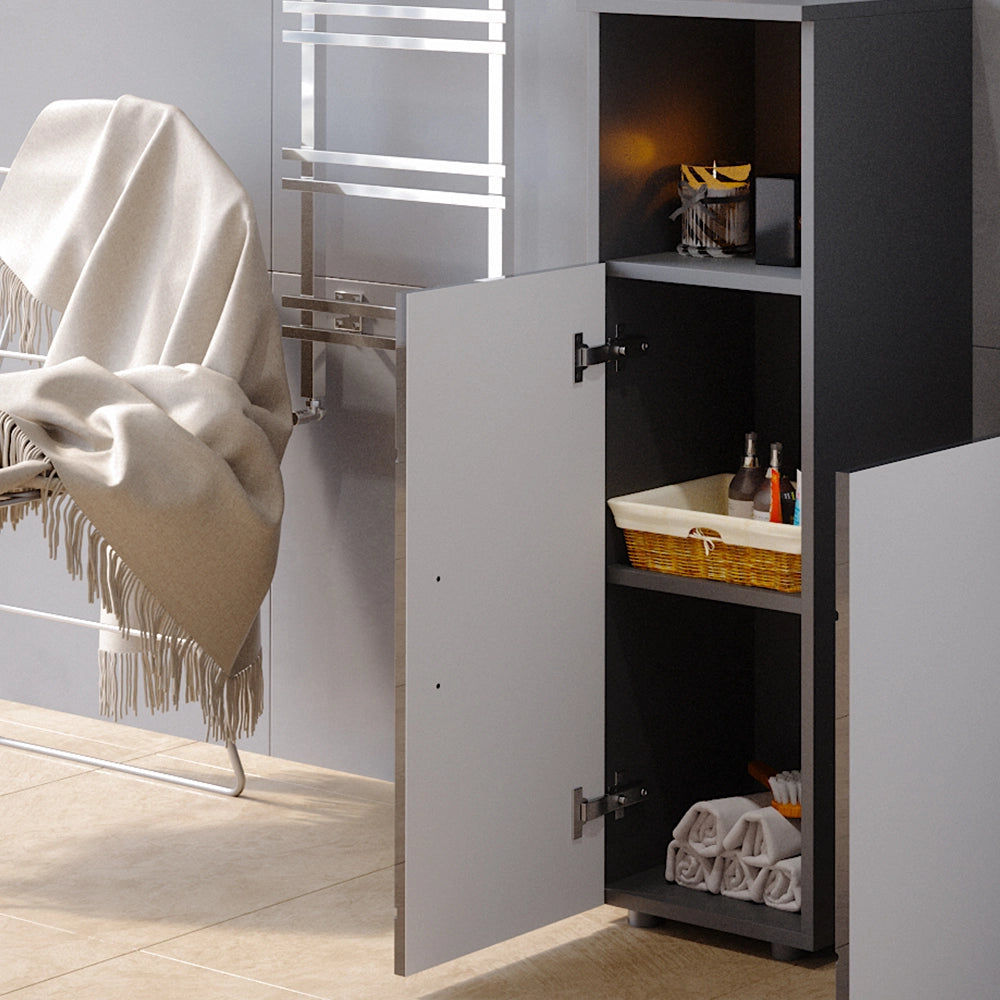 Mobiletto bagno Irma Antracite lucido 30 x 95 cm Vicco