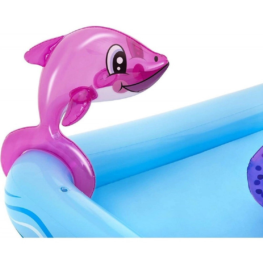 Trade Shop - Play Center Acquario Fantastico Con Spruzzi Piscina Gonfiabile 239x206x86cm 53052 -