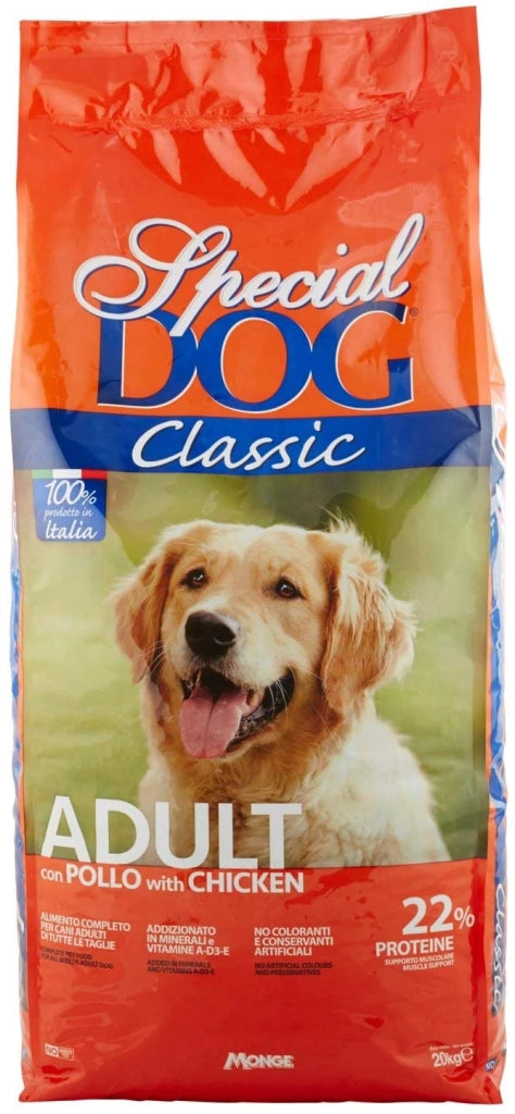 SPECIAL DOG CROCCHETTE STANDARD GUSTO POLLO IN FORMATO DA 20 KG PER CANI ADULT