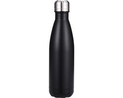 Fles di acqua in acciaio inossidabile isolato - 500/750 ml, fles di acqua in acciaio inossidabile a doppia parete 

Fles di acqua riciclabile e BPA-free - Fles di acqua impermeabile per bambini e adulti, sport, palestra, scuola - nero - 750ML