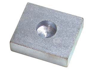 PIASTRA  A SALDARE IN ACCIAIO ZINCATO PER CARDINE INFERIORE ART.349- - ø foro mm.20  misure piastra mm.60x70 - 10 pezzi COMBI