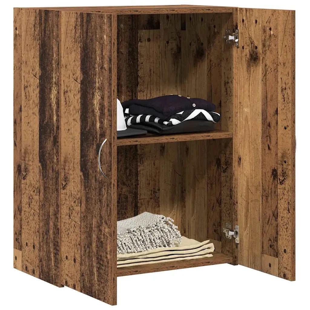Mobile per Ufficio con porta Rovere Nero 70 x 32 x 77.5 cm 869120